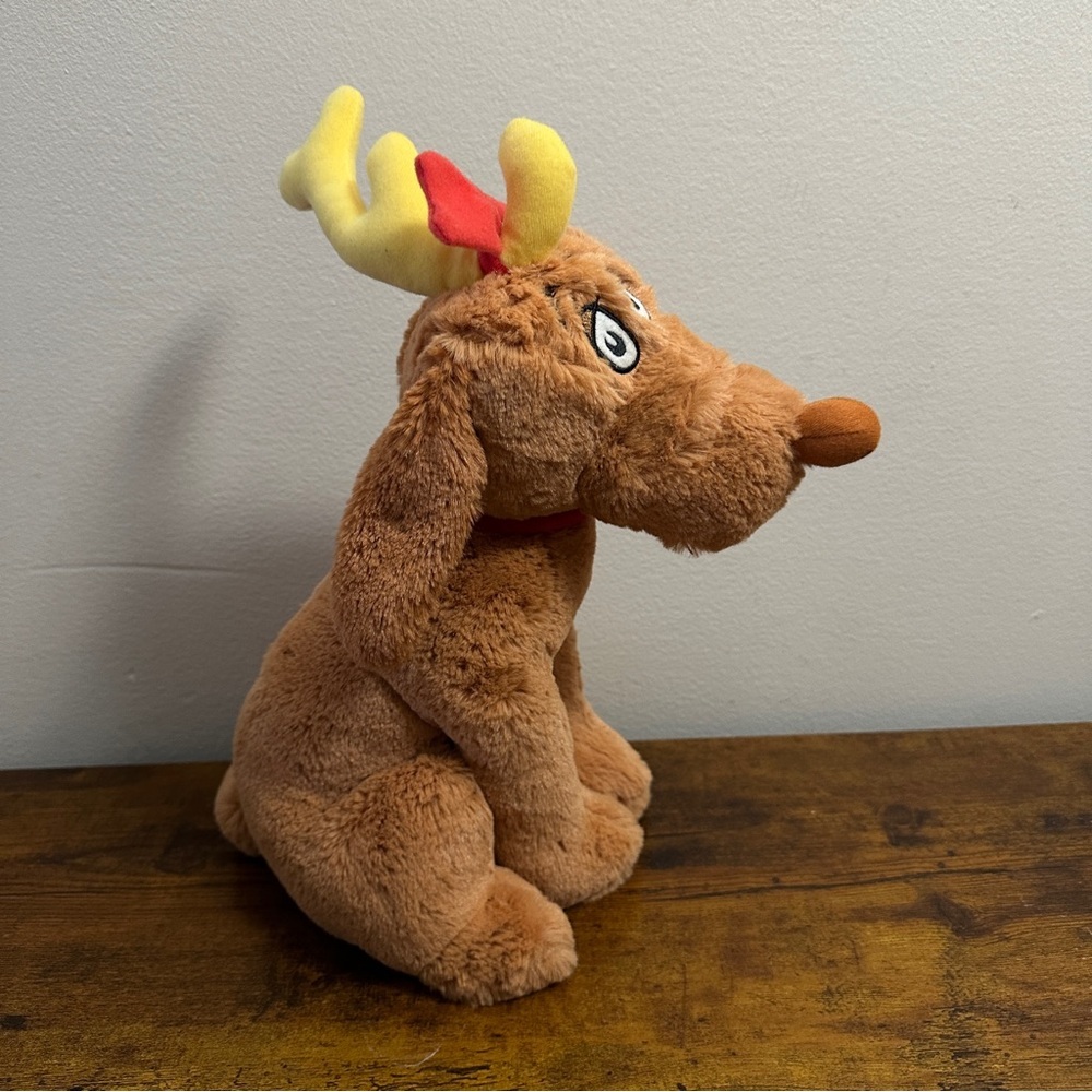 Aurora Dr. Seuss Max The Dog Plush 12" Brown Stuffed Animal Grinch Christmas - Picture 2 of 5